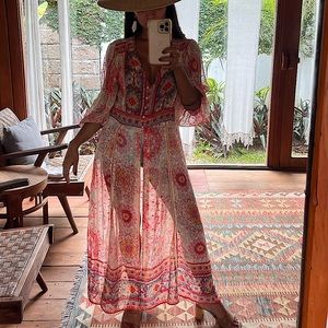 Zara floral gown.